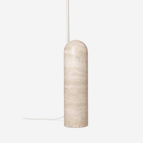 Arum Floor Lamp, Cashmere Travertine