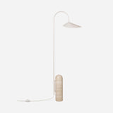 Arum Floor Lamp, Cashmere Travertine