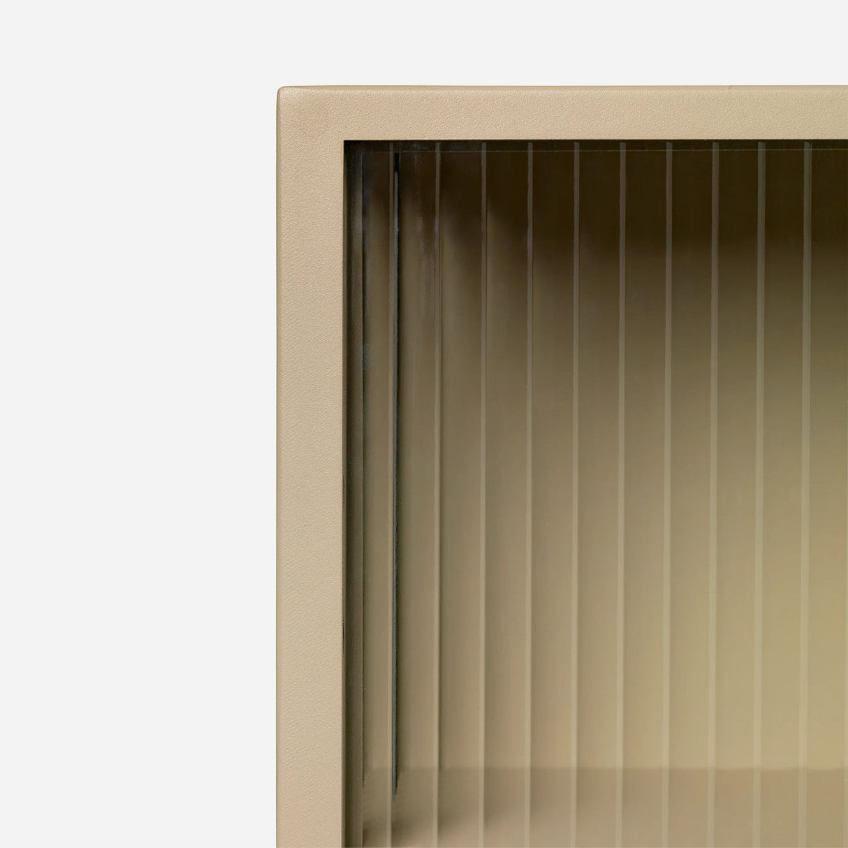 Haze Reeded Glass Wall Cabinet