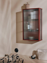 Haze Reeded Glass Wall Cabinet