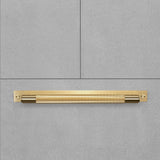 Cross Knurled Bar Cabinet Pull with Plate