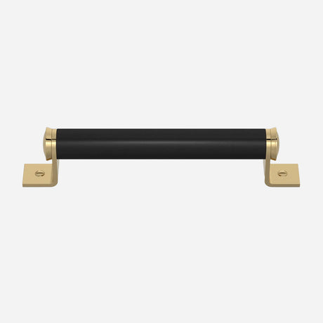 Bracket Recessed Leather Cabinet Pull