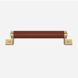 Bracket Recessed Leather Cabinet Pull