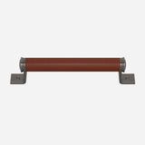 Bracket Recessed Leather Cabinet Pull