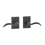 Builder Series Rectangular Beaver Tail Door Lever Set