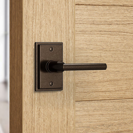 Builder Series Stepped Olympus Door Lever Set