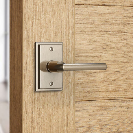 Builder Series Stepped Olympus Door Lever Set