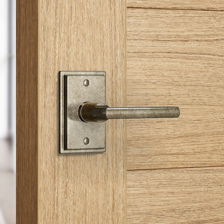 Builder Series Stepped Olympus Door Lever Set