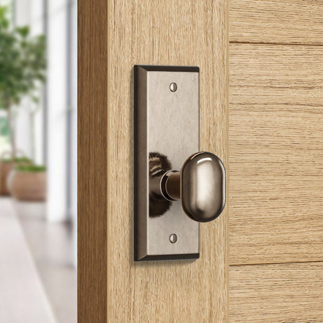 Builder Series Rectangular Potato Door Knob Set