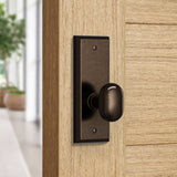 Builder Series Rectangular Potato Door Knob Set