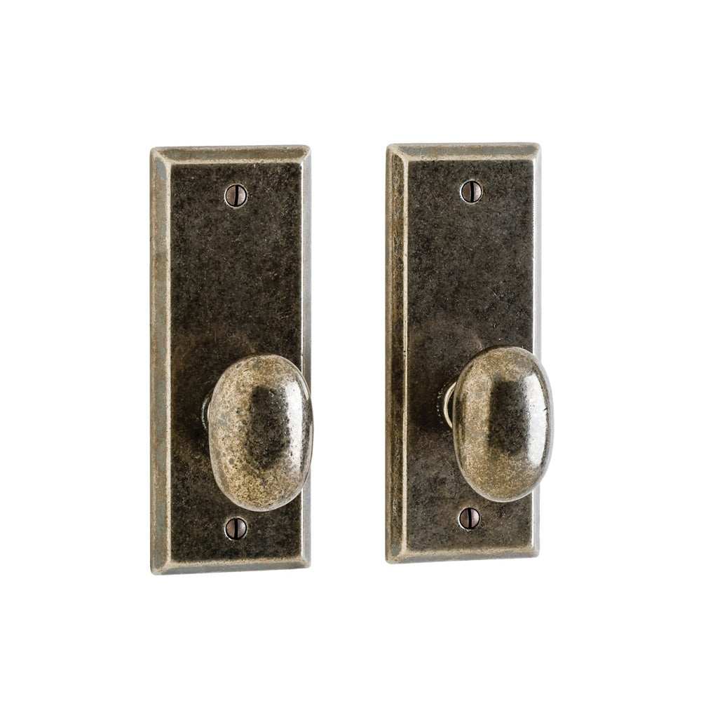 Builder Series Rectangular Potato Door Knob Set