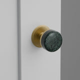 Green Marble Door Knob on Watford Rosette