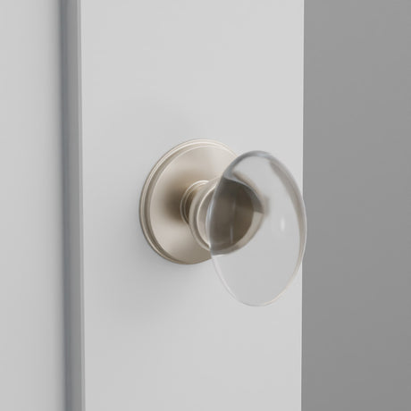 Hampton Crystal Door Knob on Watford Rosette