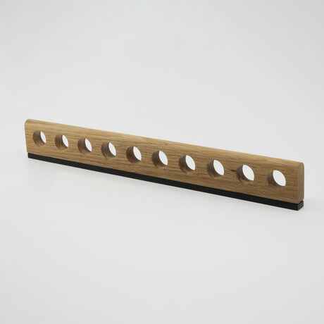 Aperture Oak Wood Cabinet Pull with Backplate