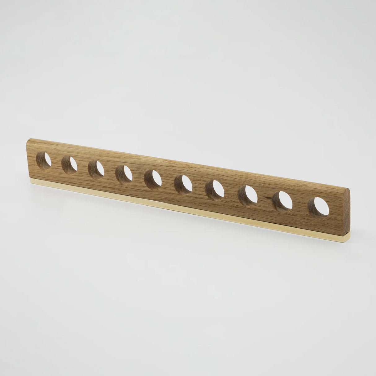 Aperture Oak Wood Cabinet Pull with Backplate