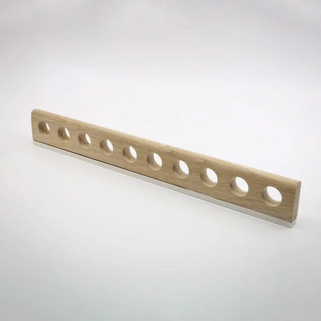 Aperture Oak Wood Cabinet Pull with Backplate