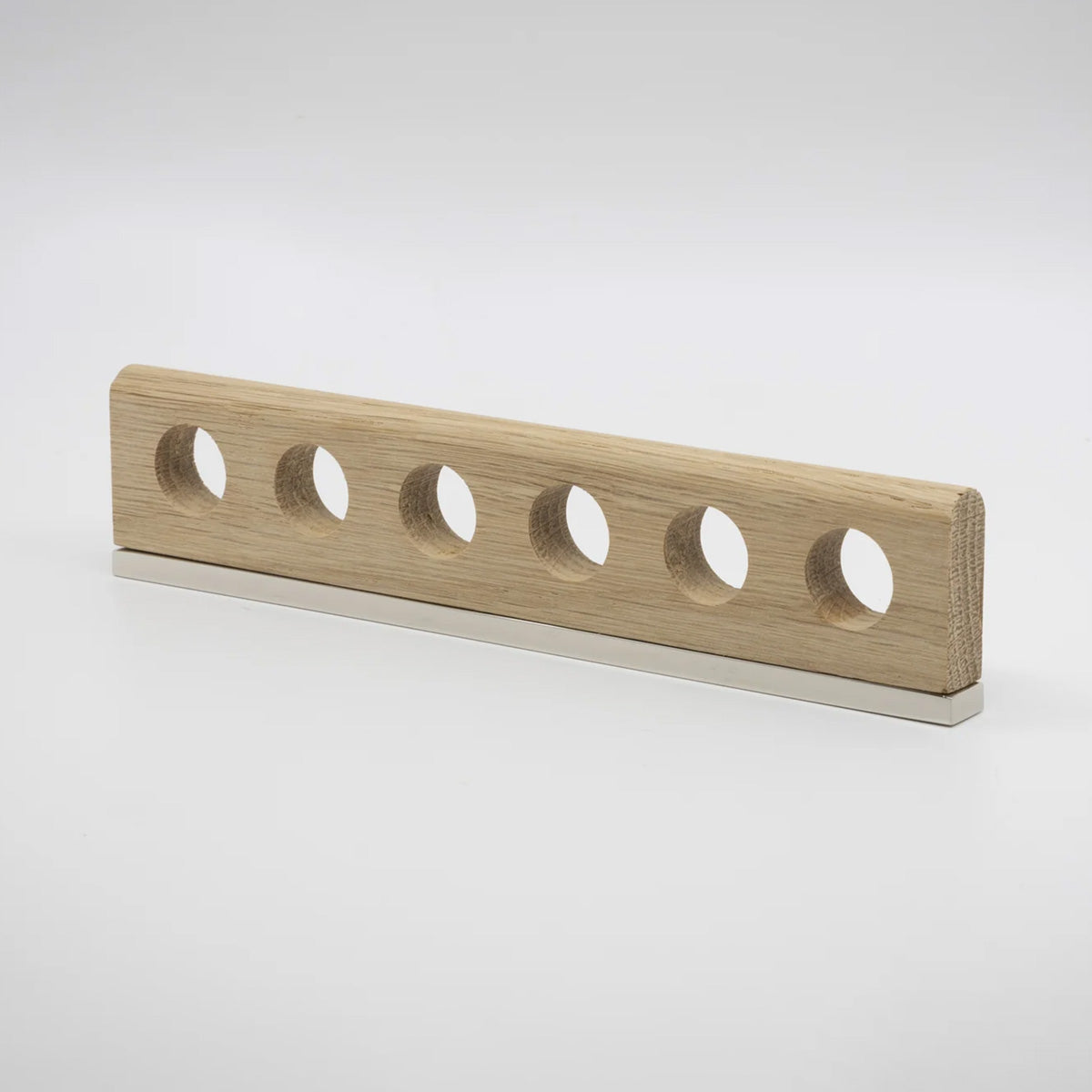 Aperture Oak Wood Cabinet Pull with Backplate