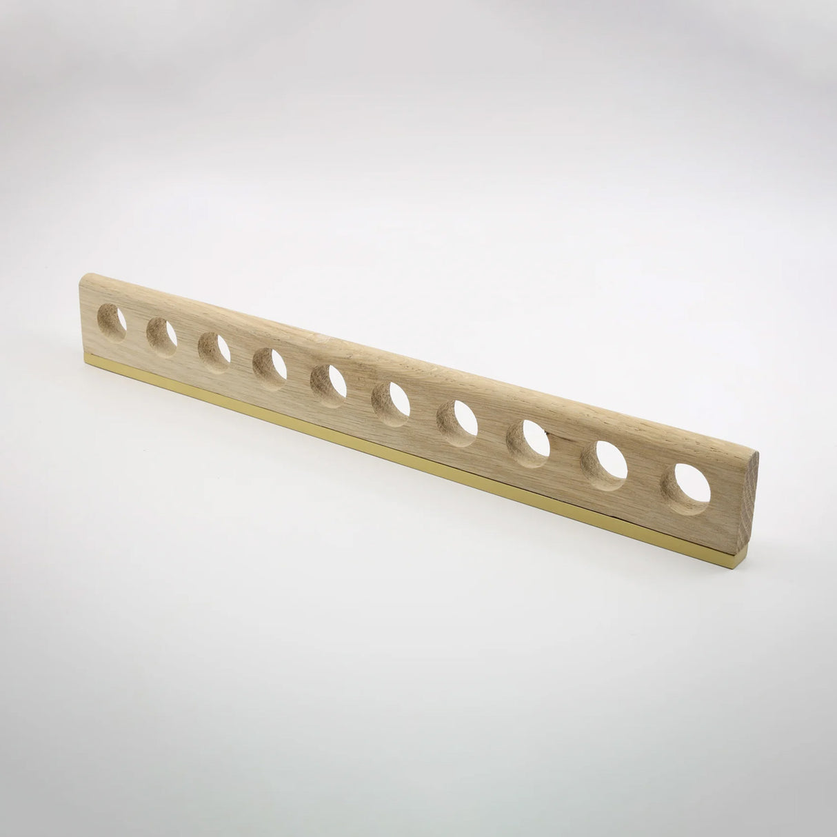 Aperture Oak Wood Cabinet Pull with Backplate