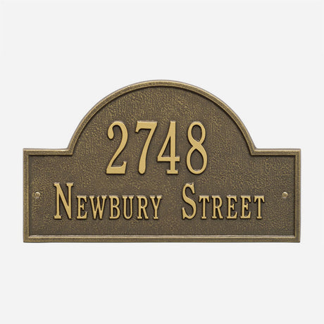 Arch Personalized Address Plaque