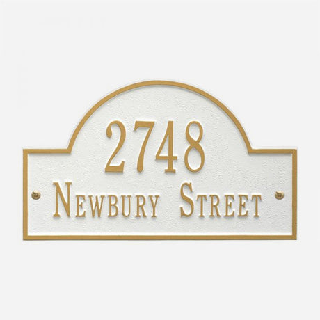 Arch Personalized Address Plaque