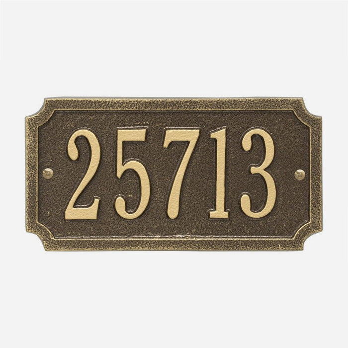 Cut Corner Address Plaque