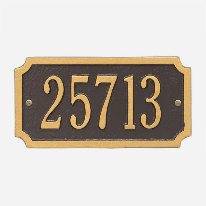 Cut Corner Address Plaque