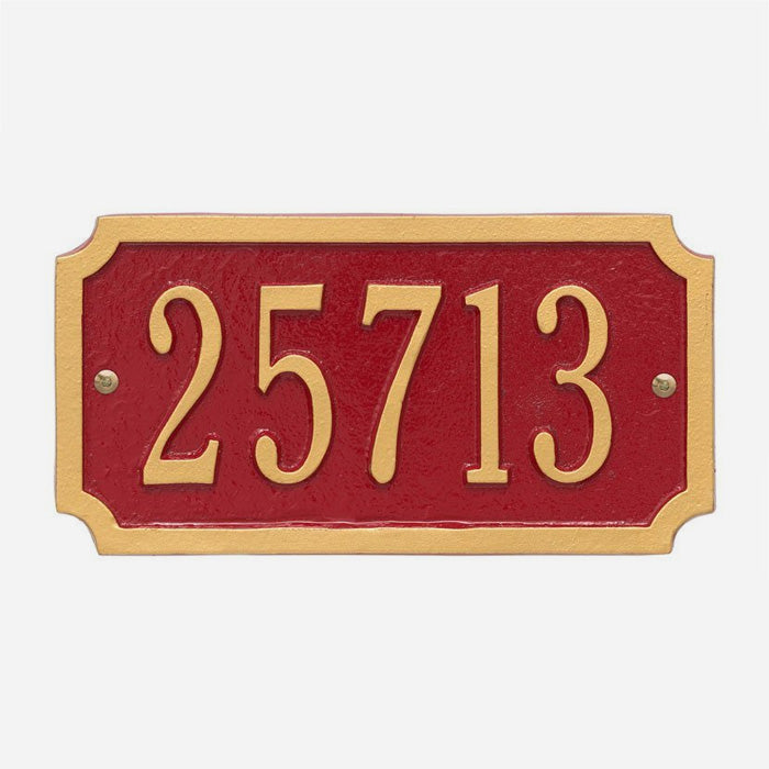 Cut Corner Address Plaque