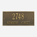 Hartford Two Line Address Plaque