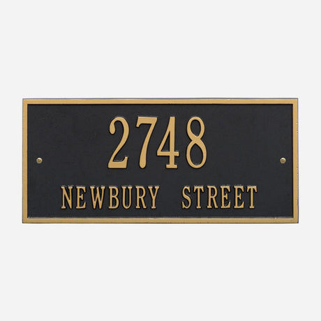 Hartford Two Line Address Plaque