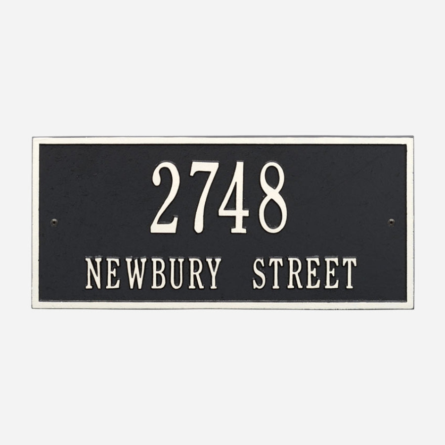 Hartford Two Line Address Plaque