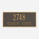 Hartford Two Line Address Plaque