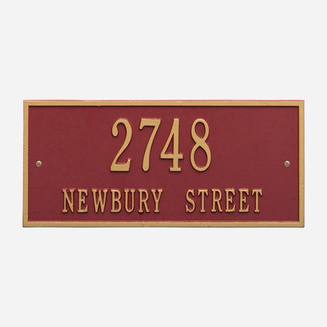 Hartford Two Line Address Plaque