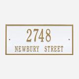 Hartford Two Line Address Plaque