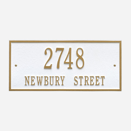 Hartford Two Line Address Plaque