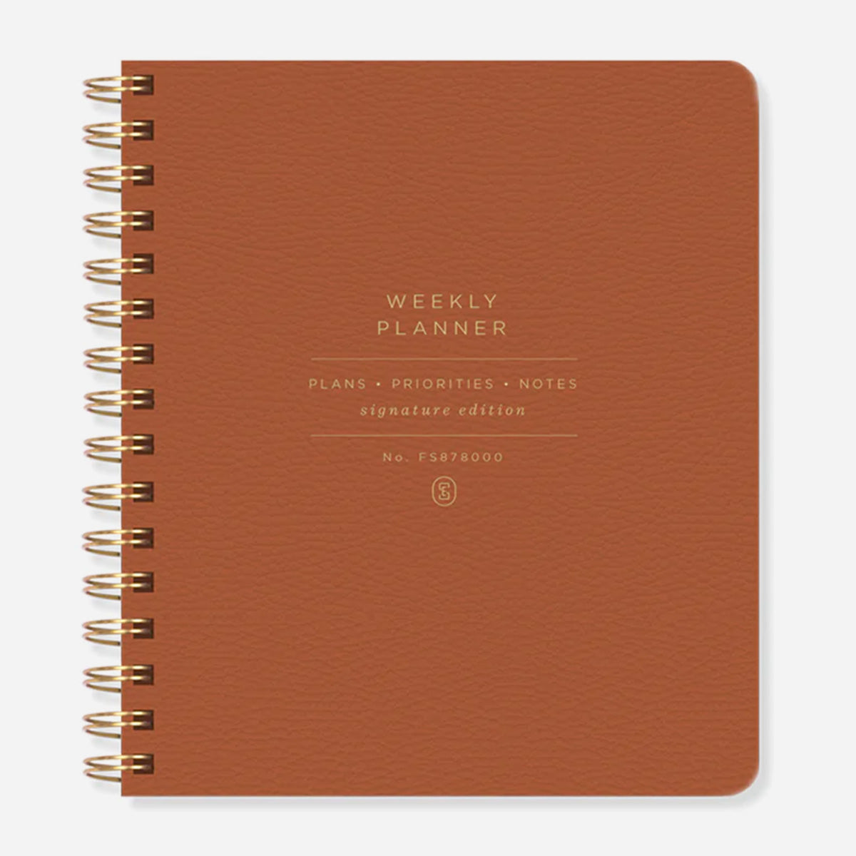 Cognac Non-Dated Weekly Planner