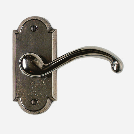 Classic Door Lever on Arched Escutcheon