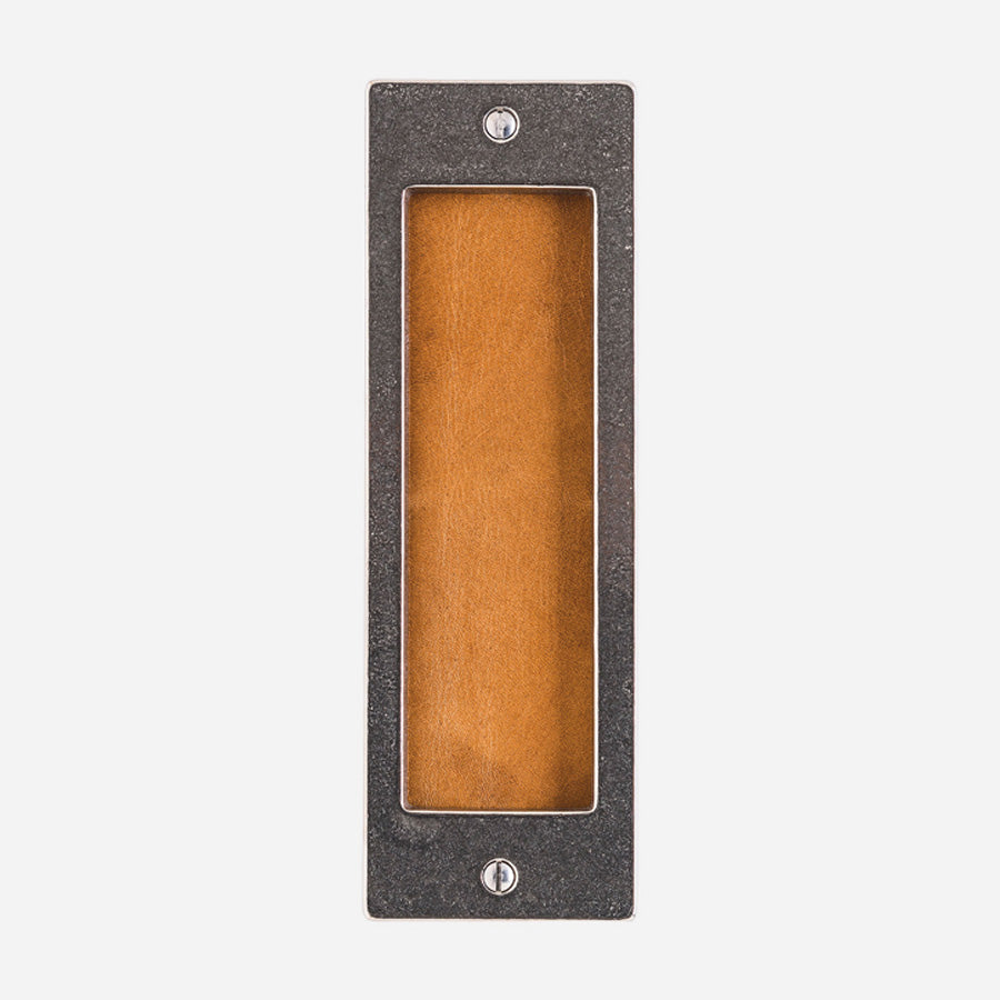 Designer Leather Flush Pull