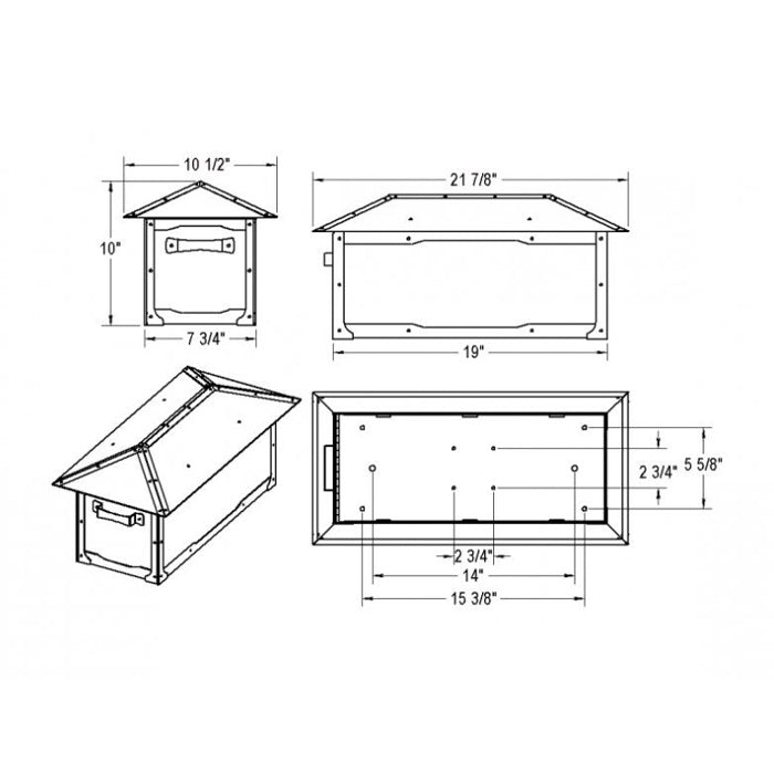 Craftsman Style Post Mount Mailbox