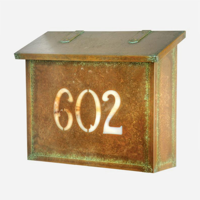 Custom House Number Large Mailbox