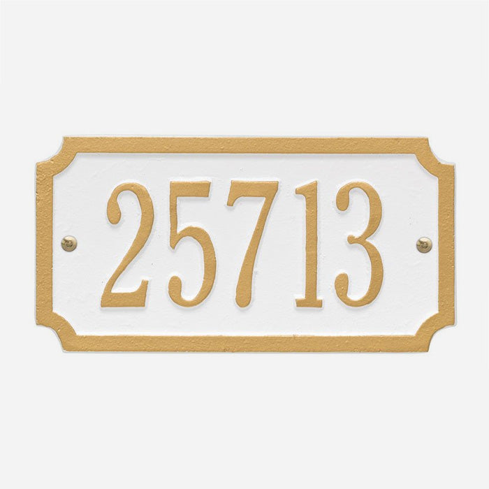 Cut Corner Address Plaque