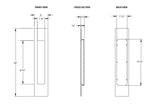 10" Rectangular Flush Pull